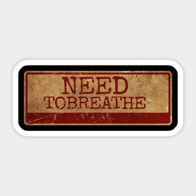 Aliska text red gold retro Needtobreathe Sticker by Aliska